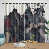 Charger l&#39;image dans la visionneuse de la galerie, Chainsaw Man Curtains Blackout Window Drapes