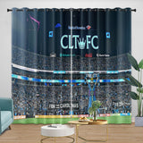 Load image into Gallery viewer, Charlotte FC Curtains Blackout Window Drapes Room Decoration