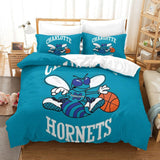 Charger l&#39;image dans la visionneuse de la galerie, Charlotte Hornets Bedding Set Duvet Cover Without Filler
