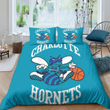 Charger l&#39;image dans la visionneuse de la galerie, Charlotte Hornets Bedding Set Duvet Cover Without Filler