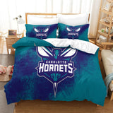 Charger l&#39;image dans la visionneuse de la galerie, Charlotte Hornets Bedding Set Duvet Cover Without Filler