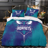 Charger l&#39;image dans la visionneuse de la galerie, Charlotte Hornets Bedding Set Duvet Cover Without Filler