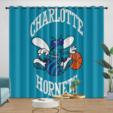 Load image into Gallery viewer, Charlotte Hornets Curtains Blackout Window Drapes Room Decoration