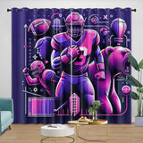 Charger l&#39;image dans la visionneuse de la galerie, Chicago Bears Curtains Blackout Window Drapes Room Decoration