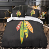 Charger l&#39;image dans la visionneuse de la galerie, Chicago Blackhawks Bedding Set Quilt Duvet Cover Without Filler