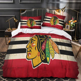 Charger l&#39;image dans la visionneuse de la galerie, Chicago Blackhawks Bedding Set Quilt Duvet Cover Without Filler