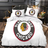Charger l&#39;image dans la visionneuse de la galerie, Chicago Blackhawks Bedding Set Quilt Duvet Cover Without Filler