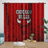 Charger l&#39;image dans la visionneuse de la galerie, Chicago Bulls Curtains Blackout Window Drapes Room Decoration