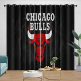 Charger l&#39;image dans la visionneuse de la galerie, Chicago Bulls Curtains Blackout Window Drapes Room Decoration