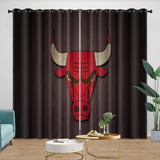 Charger l&#39;image dans la visionneuse de la galerie, Chicago Bulls Curtains Blackout Window Drapes Room Decoration