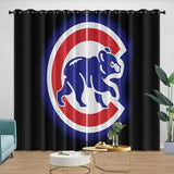 Charger l&#39;image dans la visionneuse de la galerie, Chicago Cubs Curtains Blackout Window Drapes Room Decoration