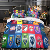 Charger l&#39;image dans la visionneuse de la galerie, Chicago Fire Soccer Club Bedding Set Duvet Cover Without Filler