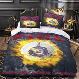 Charger l&#39;image dans la visionneuse de la galerie, Chicago Fire Soccer Club Bedding Set Duvet Cover Without Filler