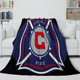 Charger l&#39;image dans la visionneuse de la galerie, Chicago Fire Soccer Club Blanket Flannel Fleece Throw Room Decoration