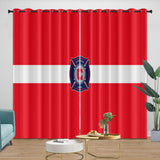 Charger l&#39;image dans la visionneuse de la galerie, Chicago Fire Soccer Club Curtains Blackout Window Drapes Room Decoration