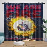 Charger l&#39;image dans la visionneuse de la galerie, Chicago Fire Soccer Club Curtains Blackout Window Drapes Room Decoration