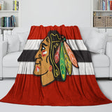 Load image into Gallery viewer, Chicago Blackhawks Blanket Flannel Throw Kids Room Decoration