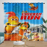 Charger l&#39;image dans la visionneuse de la galerie, Chicken Run Curtains Pattern Blackout Window Drapes
