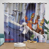 Charger l&#39;image dans la visionneuse de la galerie, Chicken Run Curtains Pattern Blackout Window Drapes