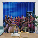 Charger l&#39;image dans la visionneuse de la galerie, Chicken Run Curtains Pattern Blackout Window Drapes