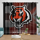 Load image into Gallery viewer, Cincinnati Bengals Curtains Blackout Window Drapes Room Decoration