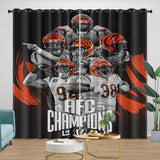 Load image into Gallery viewer, Cincinnati Bengals Curtains Blackout Window Drapes Room Decoration