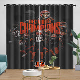 Load image into Gallery viewer, Cincinnati Bengals Curtains Blackout Window Drapes Room Decoration