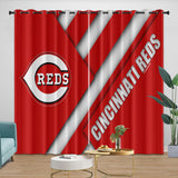 Charger l&#39;image dans la visionneuse de la galerie, Cincinnati Reds Curtains Blackout Window Drapes Room Decoration