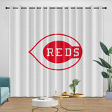 Charger l&#39;image dans la visionneuse de la galerie, Cincinnati Reds Curtains Blackout Window Drapes Room Decoration
