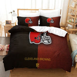 Load image into Gallery viewer, Cleveland Browns Bedding Set Duvet Cover Without Filler