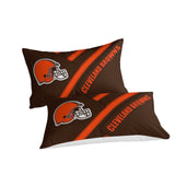 Load image into Gallery viewer, Cleveland Browns Bedding Set Duvet Cover Without Filler