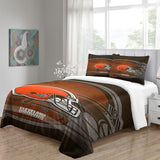 Load image into Gallery viewer, Cleveland Browns Bedding Set Duvet Cover Without Filler