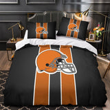 Load image into Gallery viewer, Cleveland Browns Bedding Set Duvet Cover Without Filler