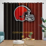 Load image into Gallery viewer, Cleveland Browns Curtains Blackout Window Drapes Room Decoration