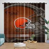 Load image into Gallery viewer, Cleveland Browns Curtains Blackout Window Drapes Room Decoration