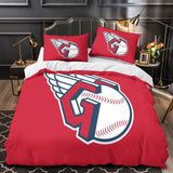 Load image into Gallery viewer, Cleveland Guardians Bedding Set Quilt Cover Without Filler