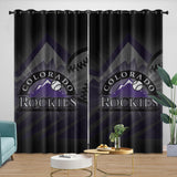 Charger l&#39;image dans la visionneuse de la galerie, Colorado Rockies Curtains Blackout Window Drapes Room Decoration