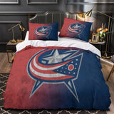 Charger l&#39;image dans la visionneuse de la galerie, Columbus Blue Jackets Bedding Set Quilt Duvet Cover Without Filler