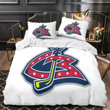 Charger l&#39;image dans la visionneuse de la galerie, Columbus Blue Jackets Bedding Set Quilt Duvet Cover Without Filler