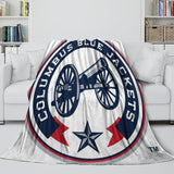Charger l&#39;image dans la visionneuse de la galerie, Columbus Blue Jackets Blanket Flannel Throw Kids Room Decoration
