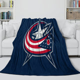 Charger l&#39;image dans la visionneuse de la galerie, Columbus Blue Jackets Blanket Flannel Throw Kids Room Decoration