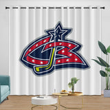 Load image into Gallery viewer, Columbus Blue Jackets Curtains Blackout Window Drapes Room Decoration