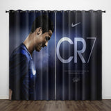 Load image into Gallery viewer, Cristiano Ronaldo CR7 Curtains Pattern Blackout Window Drapes