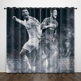 Load image into Gallery viewer, Cristiano Ronaldo CR7 Curtains Pattern Blackout Window Drapes