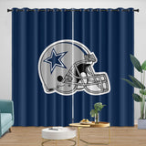 Charger l&#39;image dans la visionneuse de la galerie, Dallas Cowboys Curtains Blackout Window Drapes Room Decoration