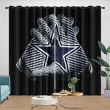 Charger l&#39;image dans la visionneuse de la galerie, Dallas Cowboys Curtains Blackout Window Drapes Room Decoration