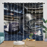 Charger l&#39;image dans la visionneuse de la galerie, Dallas Cowboys Curtains Blackout Window Drapes Room Decoration