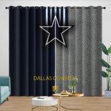 Charger l&#39;image dans la visionneuse de la galerie, Dallas Cowboys Curtains Blackout Window Drapes Room Decoration