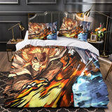 Charger l&#39;image dans la visionneuse de la galerie, Demon Slayer Kimetsu no Yaiba Bedding Set Quilt Duvet Cover Without Filler