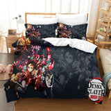 Charger l&#39;image dans la visionneuse de la galerie, Demon Slayer Kimetsu no Yaiba Bedding Set Quilt Duvet Cover Without Filler